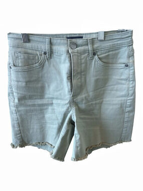 NYDJ Frayed Jean Shorts Green Size 2